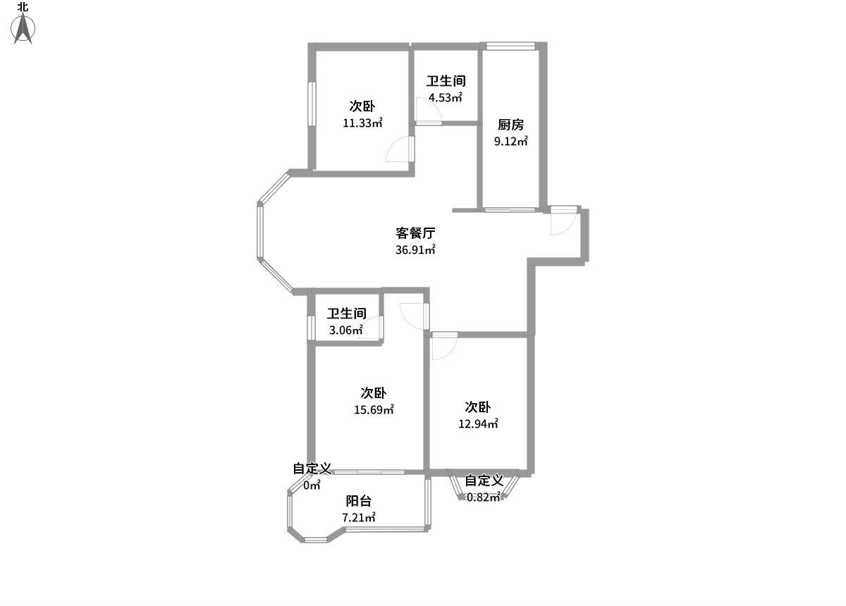 新理想花园全景户型图片