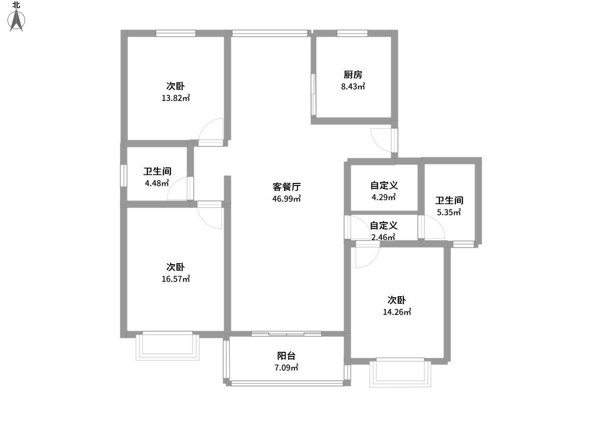 阳光翠庭全景户型图片