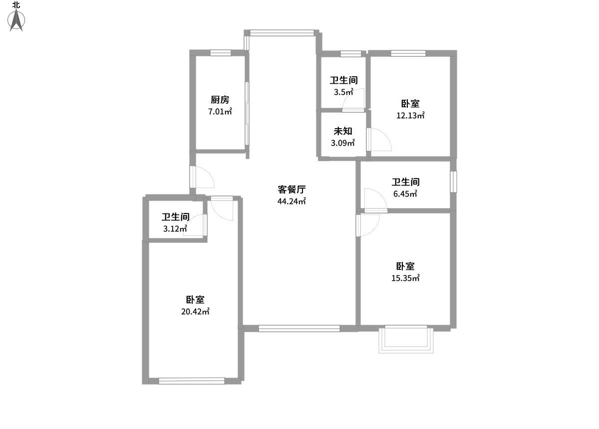 润峰苑(公寓)全景户型图片