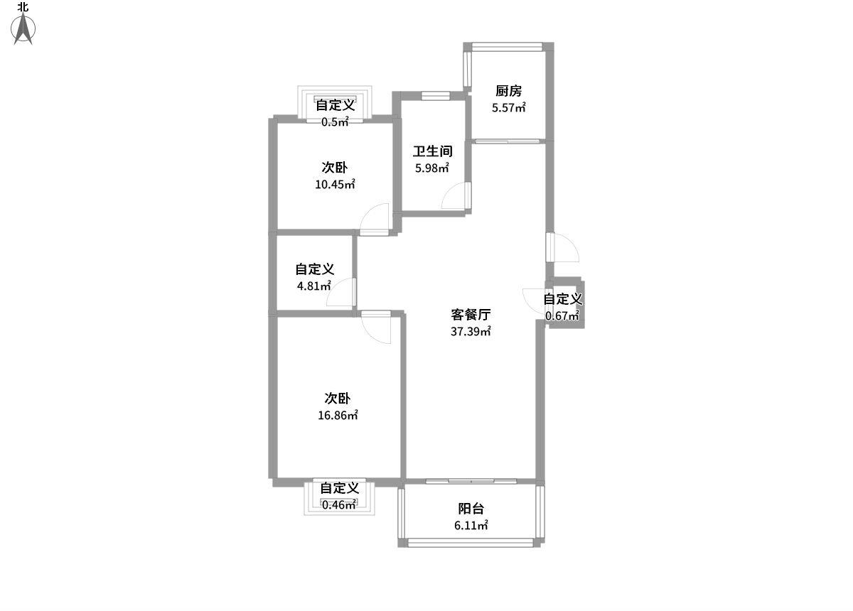 玉树南苑全景户型图片